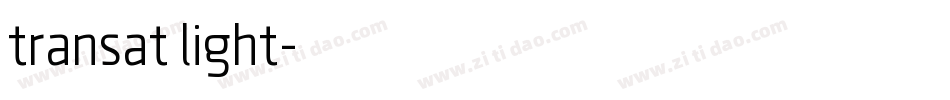 transat light字体转换